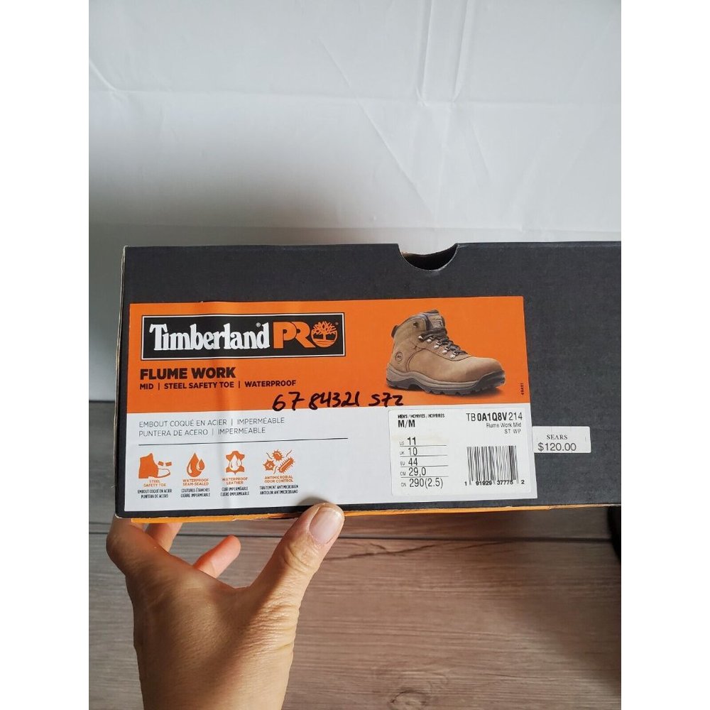 Timberland Pro Flume Work Boots Size 11 M Steel Safety Toe, Waterproof - Picture 3 of 10